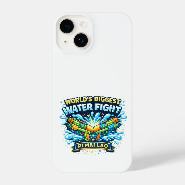 World's Biggest Water Fight – Pi Mai Lao iPhone Case (Back)