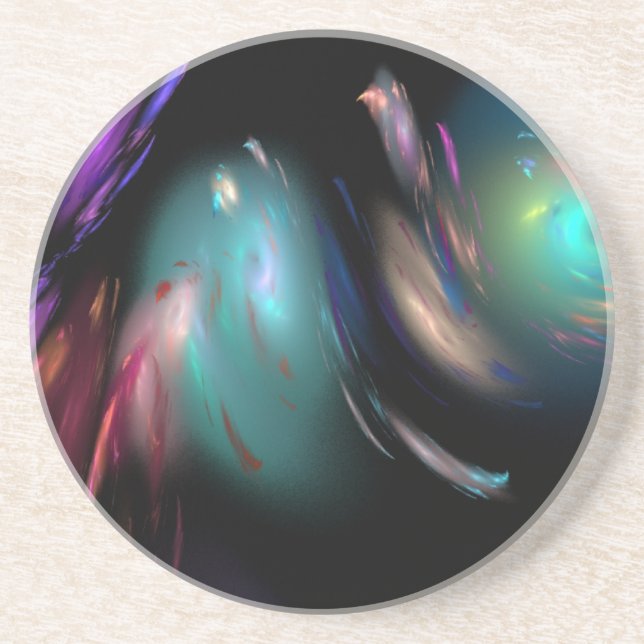 Worlds Colliding Sandstone Coaster (Front)