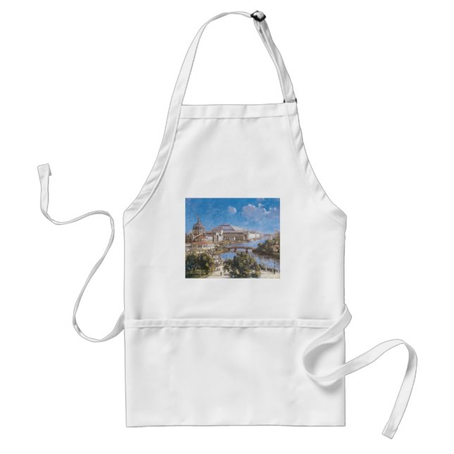 World's Colombian Exposition by Theodore Robinson Adult Apron (Front)