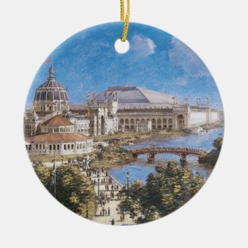 Worlds Colombian Exposition by Theodore Robinson Ceramic Ornament