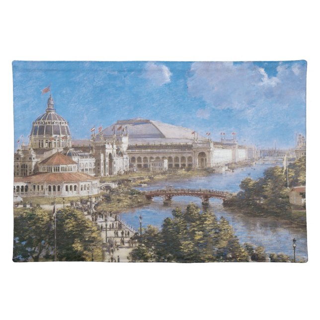 World's Colombian Exposition by Theodore Robinson Cloth Placemat (Front)