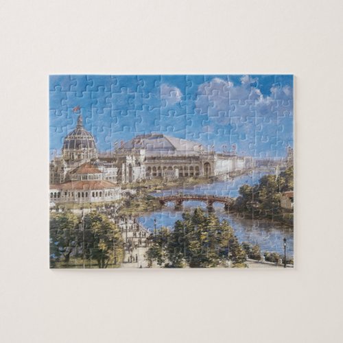 Worlds Colombian Exposition by Theodore Robinson Jigsaw Puzzle
