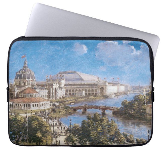 World's Colombian Exposition by Theodore Robinson Laptop Sleeve (Front)