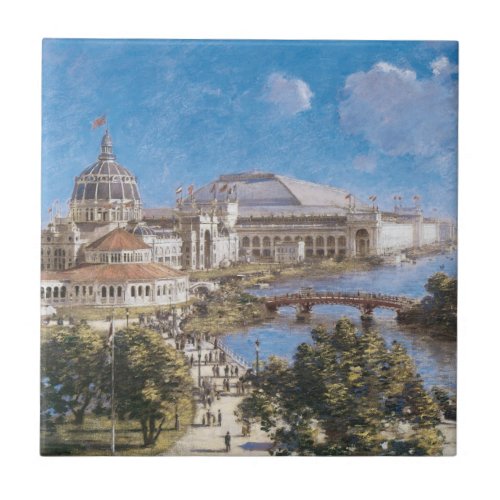 Worlds Colombian Exposition by Theodore Robinson Tile