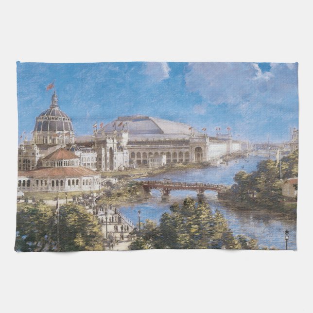 World's Colombian Exposition by Theodore Robinson Towel (Horizontal)