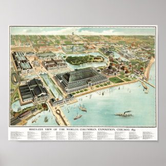 World's Columbian Exposition Bird's Eye View Poster