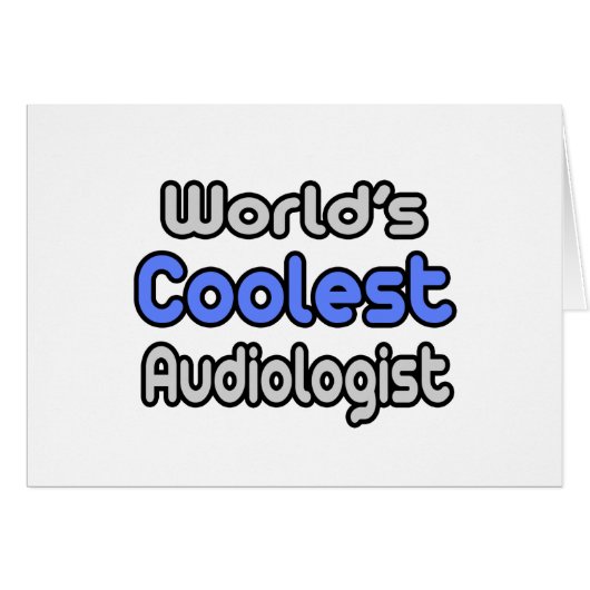 World's Coolest Audiologist Cards (Front Horizontal)