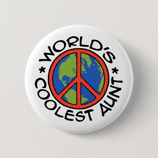 World's Coolest Aunt Button (Front)