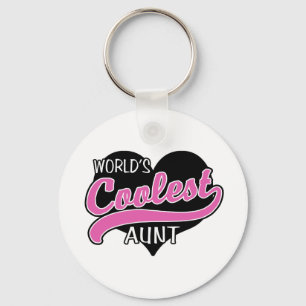 World's Coolest Aunt Keychain