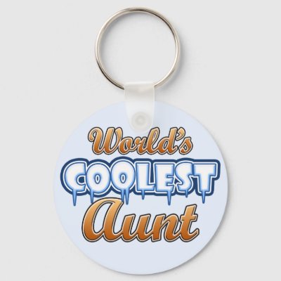 World's Coolest Aunt Keychain
