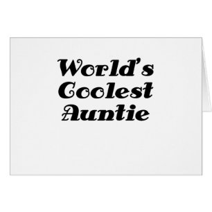 Worlds Coolest Auntie Cards