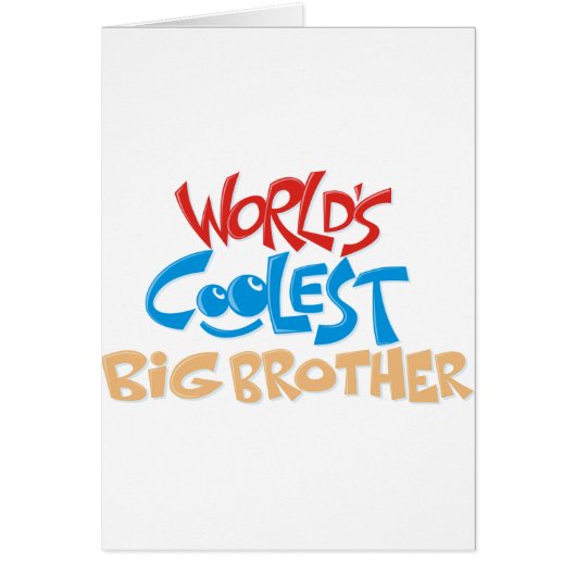 World's Coolest Big Brother Cards (Front)