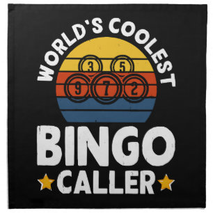 World's Coolest Bingo Caller Cloth Napkin