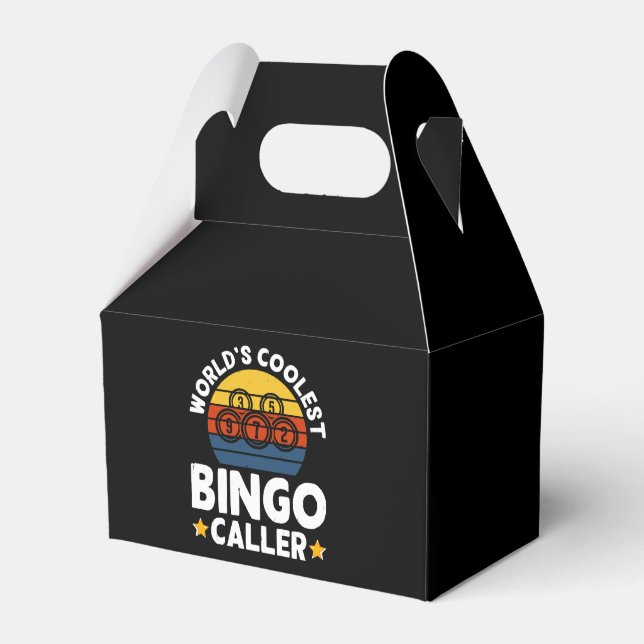 World's Coolest Bingo Caller Favor Boxes (Front Side)
