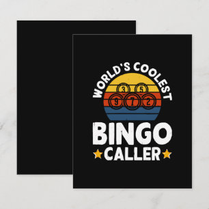 World's Coolest Bingo Caller Note Card