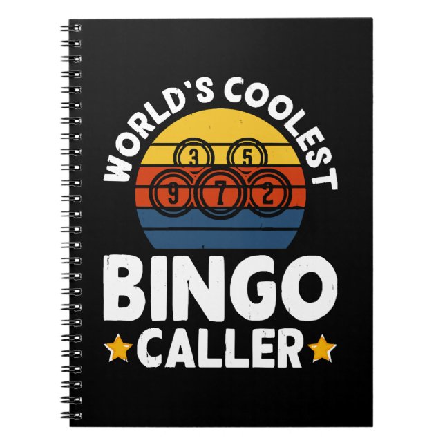 World's Coolest Bingo Caller Notebook (Front)
