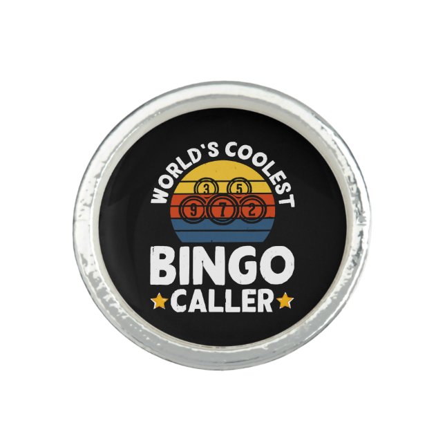 World's Coolest Bingo Caller Ring (Front)