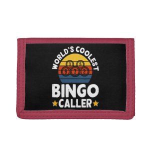 World's Coolest Bingo Caller Trifold Wallet