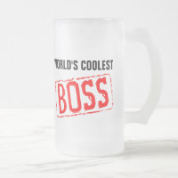 World's Coolest Boss Beer Mugs