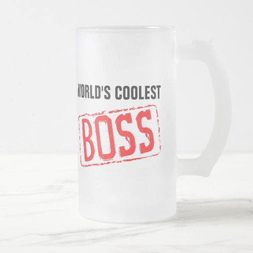 Worlds Coolest Boss Beer Mugs