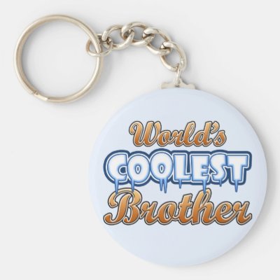 World&#39;s Coolest Brother Keychain