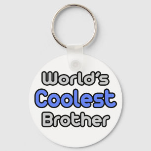 World's Coolest Brother Keychain
