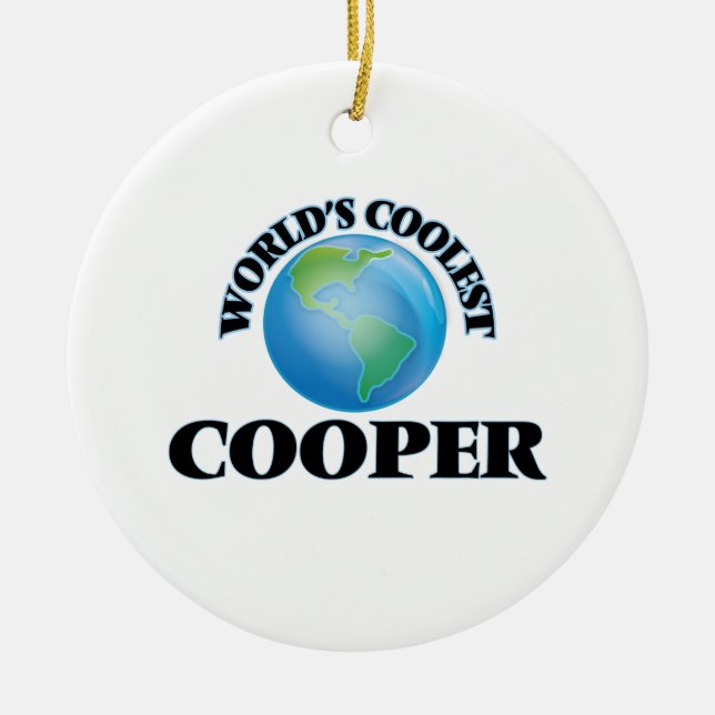 World's coolest Cooper Ceramic Ornament (Front)