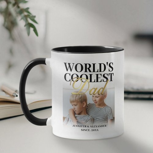 Worlds Coolest Dad 2 Photo Mug