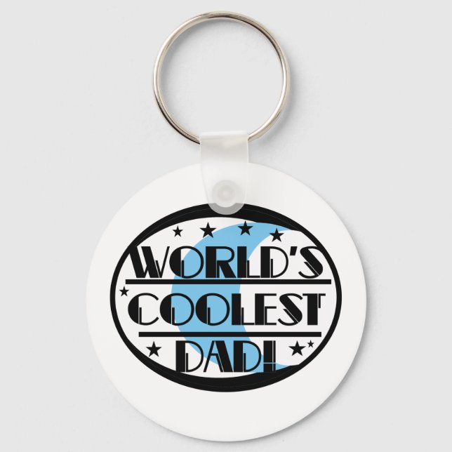 World's Coolest Dad Keychain (Front)