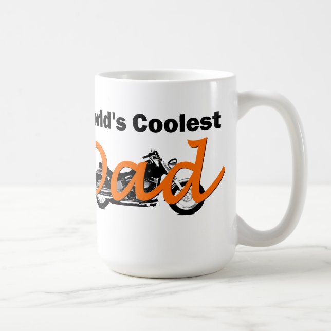 World's Coolest Dad Motorcycle Mug (Right)