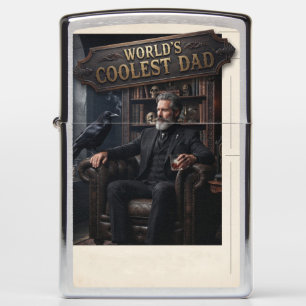 "World's Coolest Dad" Sign and a Sophisticated Man Zippo Lighter