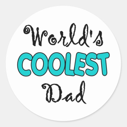 Worlds Coolest Dad Stickers