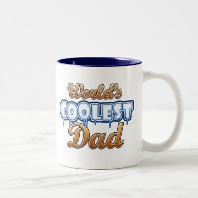 World&#39;s Coolest Dad Two-Tone Coffee Mug