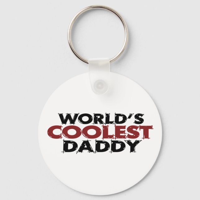 Worlds Coolest Daddy Keychain (Front)