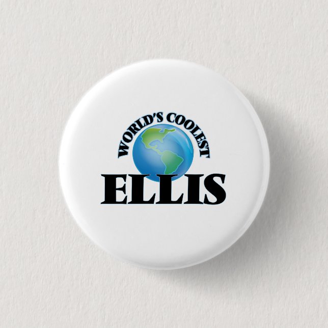 World's Coolest Ellis Pinback Button (Front)
