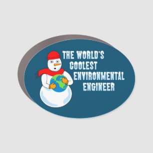 World's Coolest Environmental Engineer Car Magnet