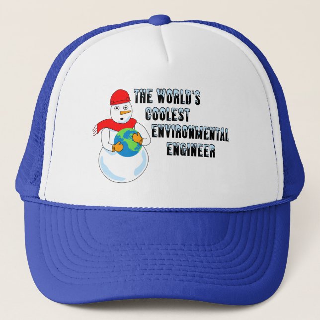 World's Coolest Environmental Engineer Trucker Hat (Front)