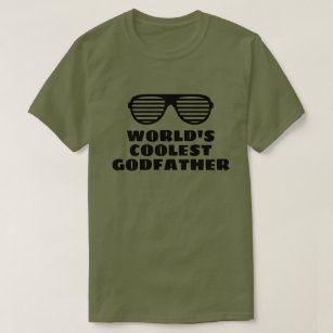 World's Coolest GodFather funny t shirt for him