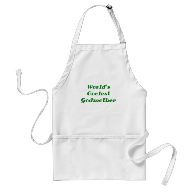 Worlds Coolest Godmother Adult Apron (Front)