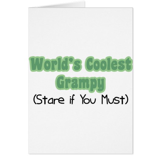 World's Coolest Grampy Cards (Front)