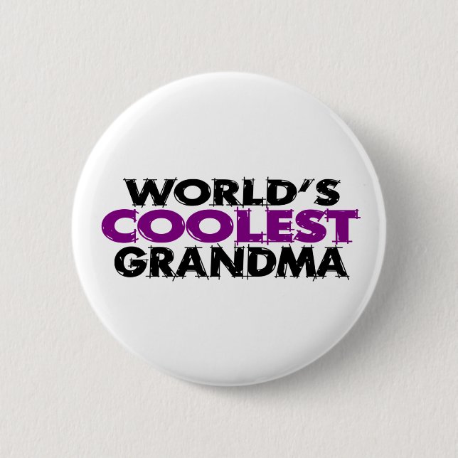 Worlds Coolest Grandma Button (Front)