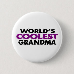 Worlds Coolest Grandma Button