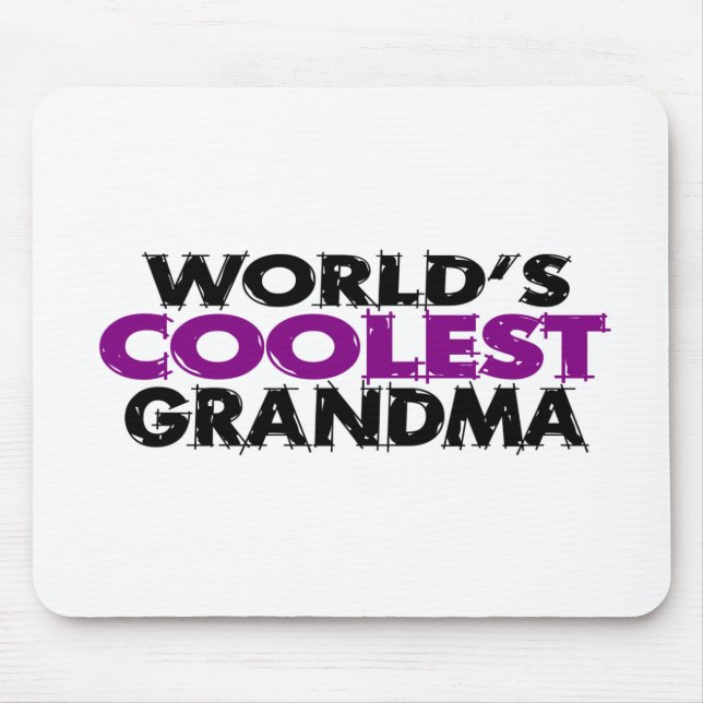 Worlds Coolest Grandma Mouse Pad (Front)