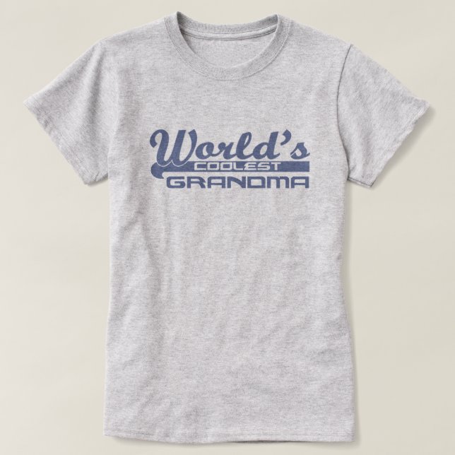 World's Coolest Grandma T-Shirt (Design Front)