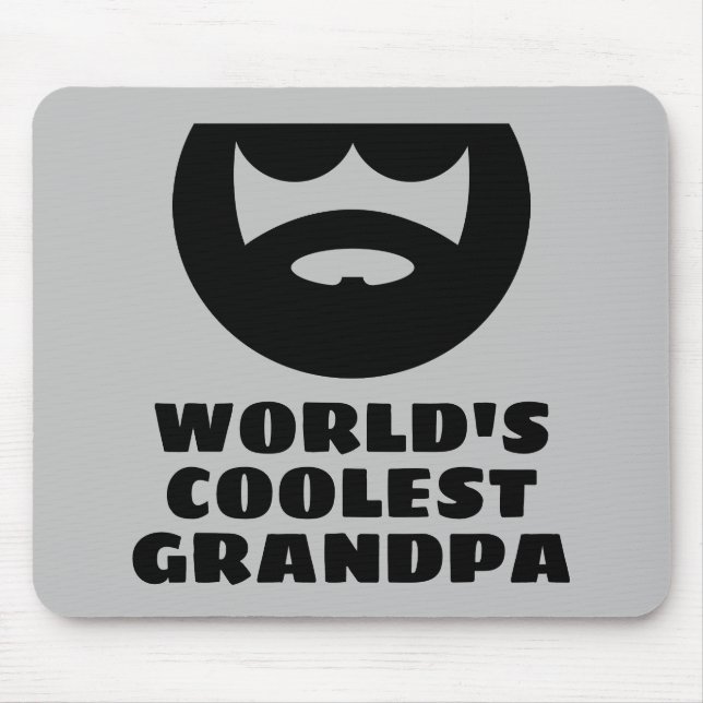 World's Coolest Grandpa mouse pad Birthday gift (Front)
