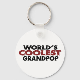 Worlds Coolest Grandpop Keychain