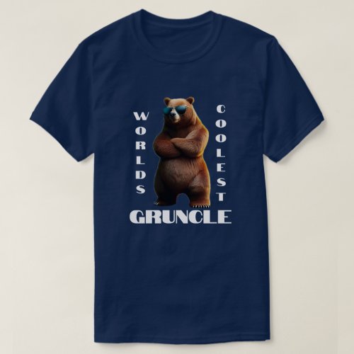 Worlds Coolest Gruncle Bear  T_Shirt