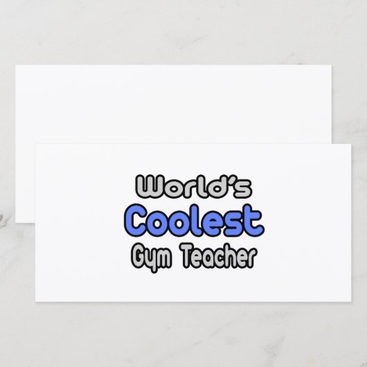 World's Coolest Gym Teacher (Front/Back)