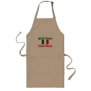 World's Coolest Italian Nonna Long Apron