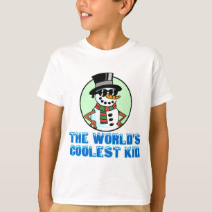 World's Coolest Kid Snowman T-Shirt